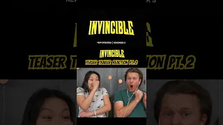 We couldn’t believe Omni-Man said that😱 Invincible season 2 teaser trailer reaction - pt 2 #shorts