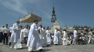 Procesja Bożego Ciała po Wałach jasnogórskich - Jasna Góra 03.06.2021