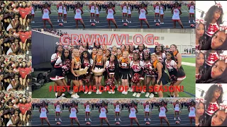 GRWM/VLOG GAME DAY 2022! Cheerleader edition | CH Cheerleader + Highsteppers and Band!