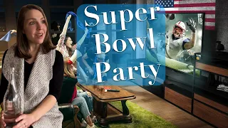 crunchy mom at a Super Bowl party