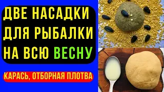 Две насадки для рыбалки на всю ВЕСНУ. Карась и отборная ПЛОТВА.