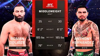 Roman Dolidze vs Anthony Hernandez FULL FIGHT | UFC 5 AI Simulation