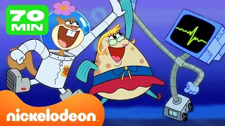 SpongeBob | Het beste van Sandy, Parel en Mevrouw Puff in Bikinibroek! | Nickelodeon Nederlands