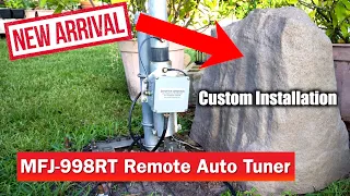 MFJ-998RT Antenna Tuner | Modifications to 998RT | Installing at the base of Zero FIve Antenna 43'