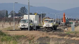 TasRail Hi Rail gang Western Junction