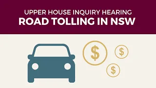 Public hearing - Portfolio Committee No. 6 - Road Tolling Regimes - 10 December 2021