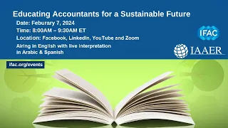 (English) IFAC and IAAER Webinar: Educating Accountants for a Sustainable Future