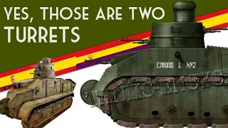 🇪🇸Spain's Stacked Turret Tank | Modelo Trubia Serie A