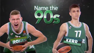 #ZalgirisChallenge. Rokas Jokubaitis and Kerr Kriisa attempt to name the 90s