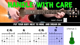 HANDLE WITH CARE  - Traveling Wilburys - Guitar play along on acoustic guitar with chords & lyrics