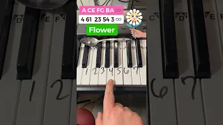 🌸 Flower Piano Tutorial 🌸 #pianotutorial #piano #flower
