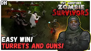 Guns And Turrets For Easy Win! Yet Another Zombie Survivors!