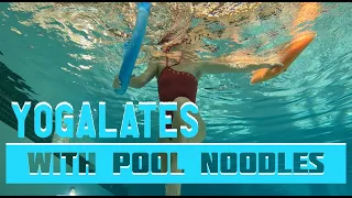 WATER YOGA + AQUA PILATES  WITH TWO POOL NOODLES. Effective core strenghting program. Part 1