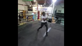 Terence Crawford - warming up - shadow boxing