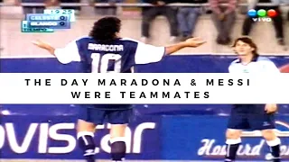 The Day Maradona & Messi Were Teammates for the same team