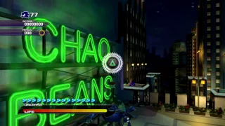 Sonic Unleashed (PS3) Empire City Skyscraper Scamper Nighttime Stages