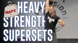 HEAVY Strength Supersets | Single Kettlebell Strength Workout 34.3 | Precision On Demand