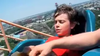 MUST SEE! First Time on a Roller Coaster