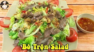 BÒ TRỘN SALAD | Cách làm salad trộn thịt bò ngon và lạ miệng | Bếp Của Vợ