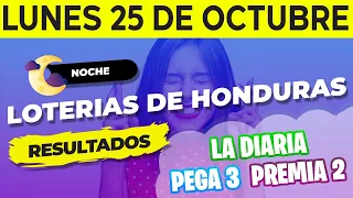 Sorteo 9PM Loto Honduras, La Diaria, Pega 3, Premia 2, Lunes 25 de Octubre del 2021 | Ganador 😱🤑💰💵