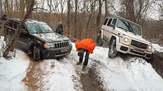 ПОСПОРИЛ с ИЛЬДАР АВТО-ПОДБОР! ГЕЛИК G63 AMG против JEEP и Range Rover