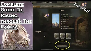 How To Improve Your Faction Standing In Mount And Blade Bannerlord (Beginners Guide)