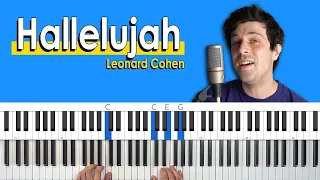 How To Play "Hallelujah" [Piano Tutorial/Chords for Singing]