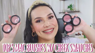 TOP 5 MAC BLUSHES W/ CHEEK SWATCHES