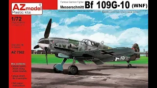 Messerschmitt Bf 109 G-10 WNF und Bf 109 G-14 AS von AZmodel im Maßstab 1:72