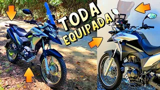 XRE190 equipada com todos os acessórios ATACAMA Parts (preparada para viagem)