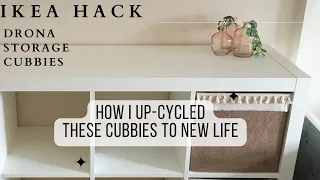 DIY Ikea Drona Cubbie Makeover Transformation