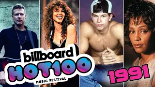 100 ЛУЧШИХ ЗАРУБЕЖНЫХ ПЕСЕН 1991 ГОДА по версии БИЛБОРД / Хиты 1991 года / Billboard hot 100 1991