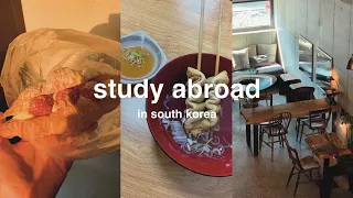 a boring week in korea 🥐 | eating… studying…