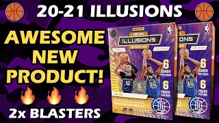 AWESOME NEW PRODUCT!! 2020-21 Panini Illusions Basketball Retail 2x Blaster Box Review