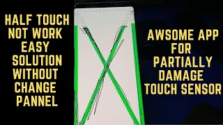 Half Touch Sensor Not Working Easy Solution | Best Application For Partially Damaged Touch Screen