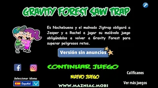 Gravity Forest Saw Trap. Solución completa del juego. Full walkthrough.