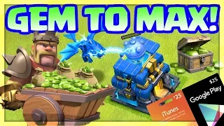 Clash of Clans Town Hall 12 GEM TO MAX!