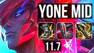 YONE vs MASTER YI (MID) (DEFEAT) | 13 solo kills, 500+ games | KR Diamond | v11.7