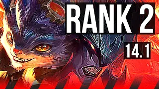 RUMBLE vs AATROX (TOP) | Rank 2, Rank 1 Rumble | KR Challenger | 14.1