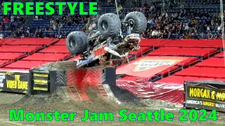 V#370 Monster Jam Seattle 2024 | FREESTYLE COMPETITION | Full Show | Lumen Field - Seattle, WA