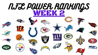NFL Week 2 Power Rankings