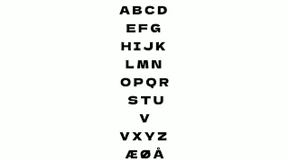 A Danish Alphabet Song