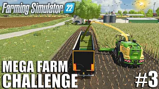 I STARTED THE SILAGE PRODUCTION | MEGA FARM Challenge | Farming Simulator 22 - Ep 3