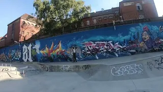 POV bowl riding Skatepark Poststadion Berlin Germany #surfskate