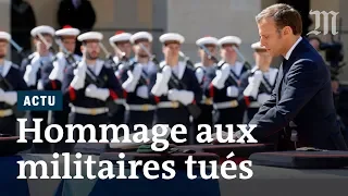 Hommage aux Invalides pour les militaires tués au Burkina Faso