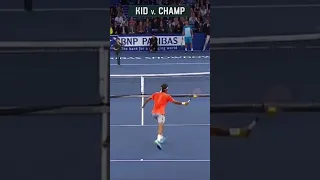 The Lob of the CENTURY: Roger Federer vs. A KID | GameChange #shorts #tennisclips #wholesome