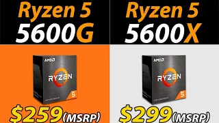 Ryzen 5 5600G Vs. Ryzen 5 5600X | CPU and iGPU Benchmarks