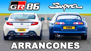 Nuevo Toyota GR86 vs Mk4 Supra: ARRANCONES