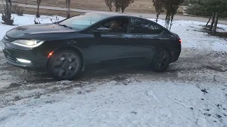 Chrysler 200 S AWD test drive, ice snow