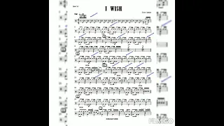 Stevie Wonder - I Wish (drums score)